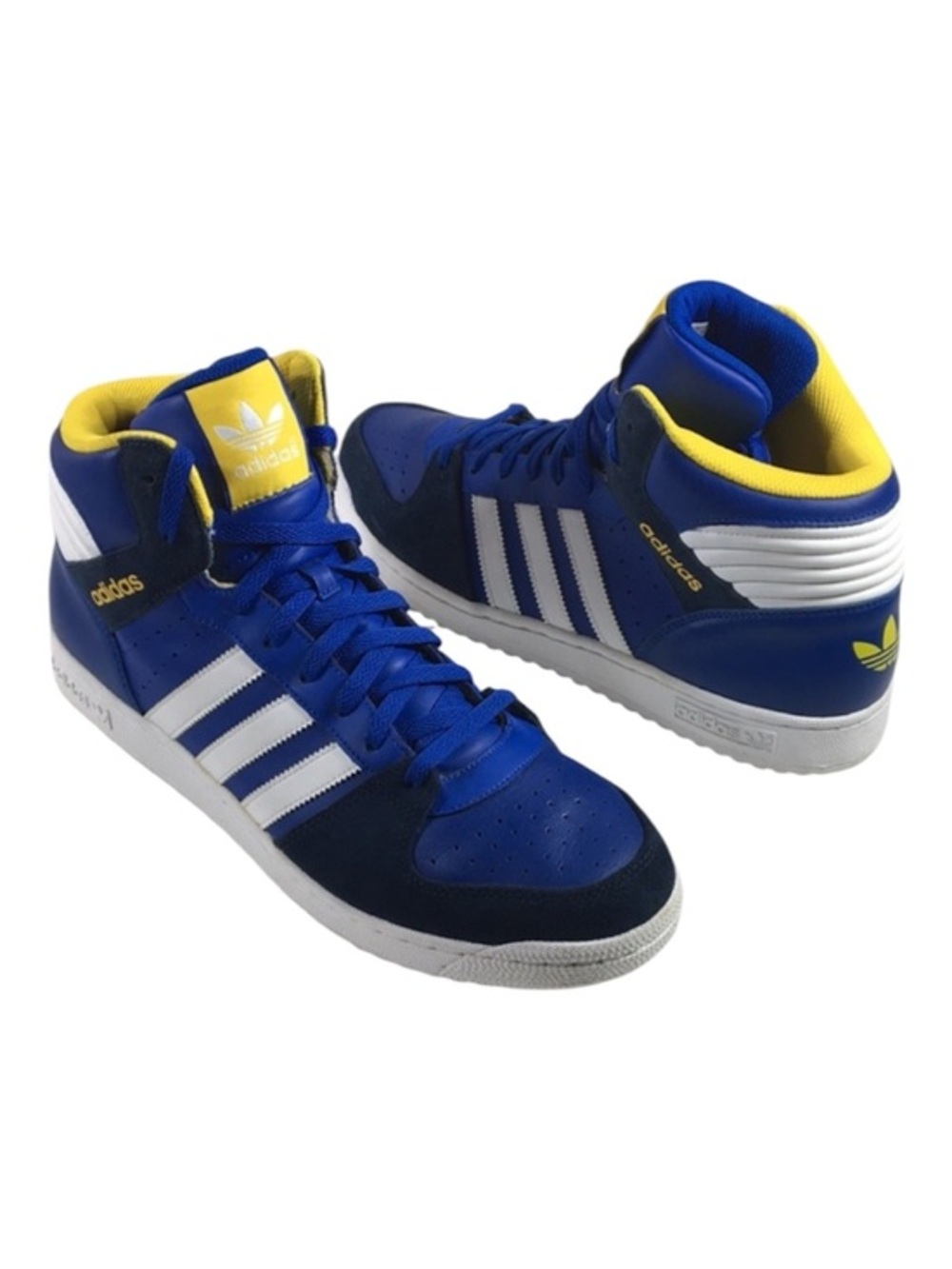 Adidas B35364 Pro Play 2 High tops Blue White Yellow Men's Sneakers Shoes 13